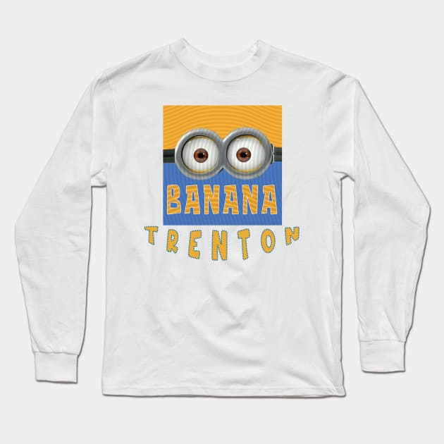 MINION BANANA USA TRENTON Long Sleeve T-Shirt by LuckYA